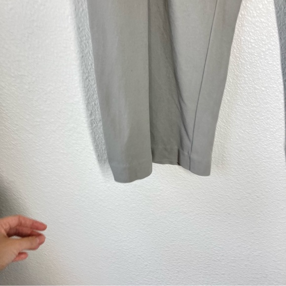 James Perse Pleated Culotte Crop Pants 27 Jersey Matte Gray Cotton Capri - Picture 10 of 16